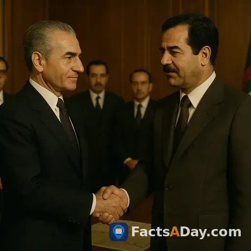In 1975, a secret handshake in Algiers temporarily settled a century of border disputes