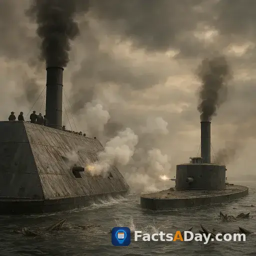 In 1862, two experimental ironclad warships fought a battle that changed naval warfare forever