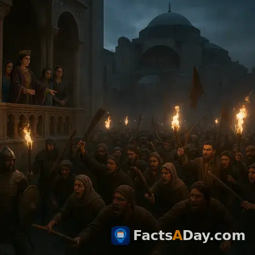 A 1044 riot in Constantinople was sparked by an emperor's preference for his mistress