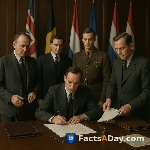 In 1948, five nations signed a defense pact that paved the way for NATO