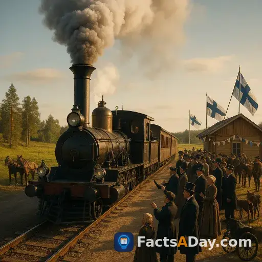 La apertura de la línea Päärata en 1862 llevó la era del vapor a Finlandia