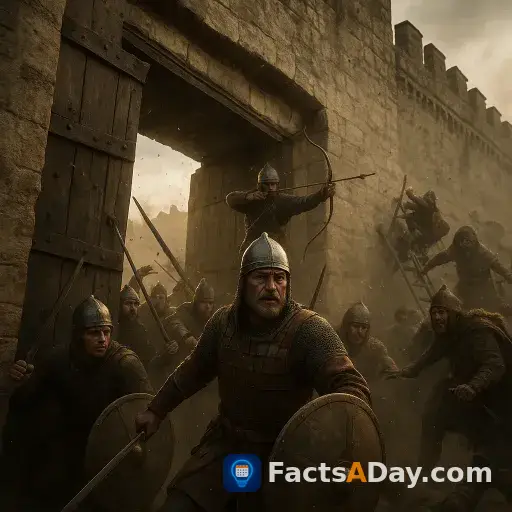 Byzantine defenders held the Praenestine Gate in 537 to save the city of Rome