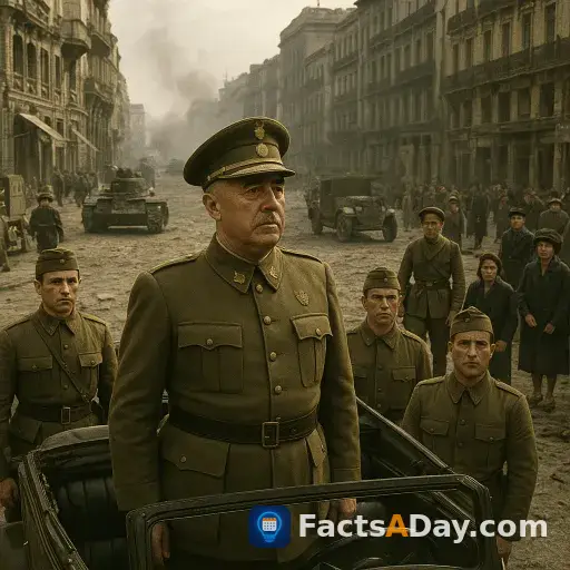 프란시스코 프랑코 장군이 1939년 마드리드를 점령하며 스페인 내전 종결