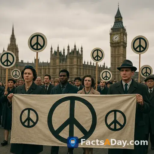 Le célèbre symbole de la paix a été exposé pour la première fois en 1958 à Londres