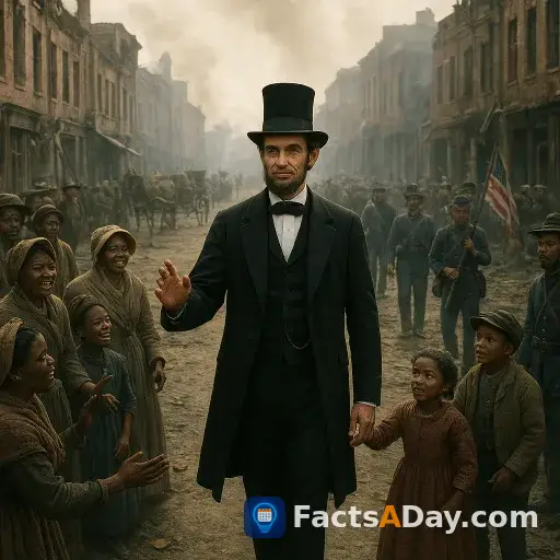 In 1865, Abraham Lincoln walked the streets of the captured Confederate capital