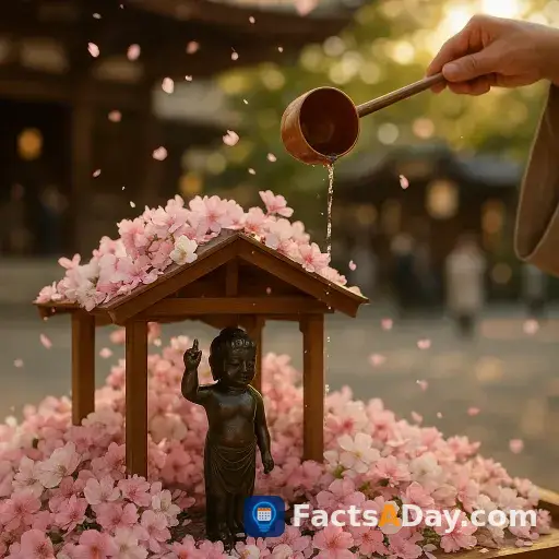 Japan feiert Buddhas Geburtstag mit dem Blumenfestival Hana Matsuri