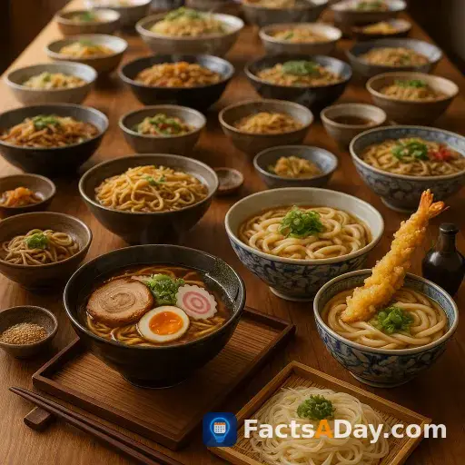 Japan consumes over 50,000 tons of noodles annually