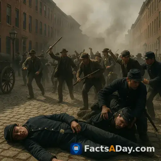 The first blood of the American Civil War was shed in a Baltimore street riot