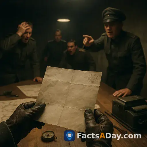 A 1945 telegram from Hitler's successor was mistaken for a coup