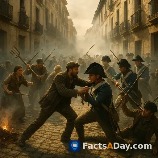 En 1808, una revuelta callejera espontánea en Madrid inició una guerra nacional contra Napoleón