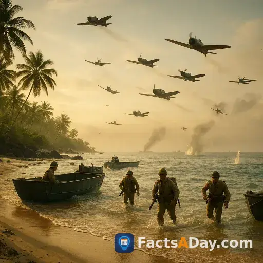 Una invasión de la isla de Tulagi en 1942 provocó la primera batalla naval librada solo por aviones