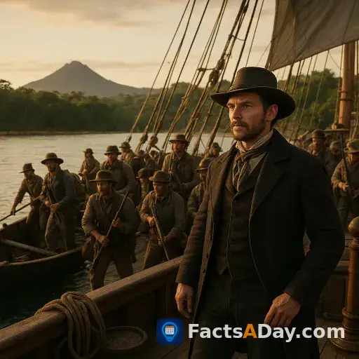 En 1855, un aventurero estadounidense zarpó con un ejército privado para conquistar Nicaragua
