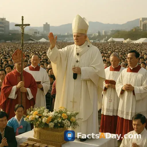 Im Jahr 1984 sprach der Papst 103 Märtyrer in der ersten Zeremonie dieser Art außerhalb Roms heilig