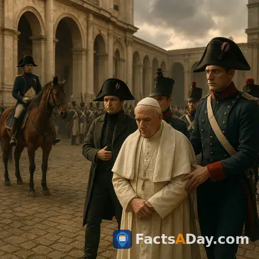 En 1809, Napoleón tomó los Estados Pontificios y secuestró al papa