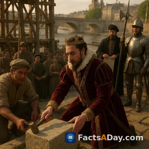 Le roi Henri III posa la première pierre du plus vieux pont de Paris en 1578