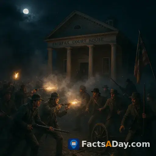 En 1861, una escaramuza en Fairfax Court House fue la primera batalla terrestre de la guerra