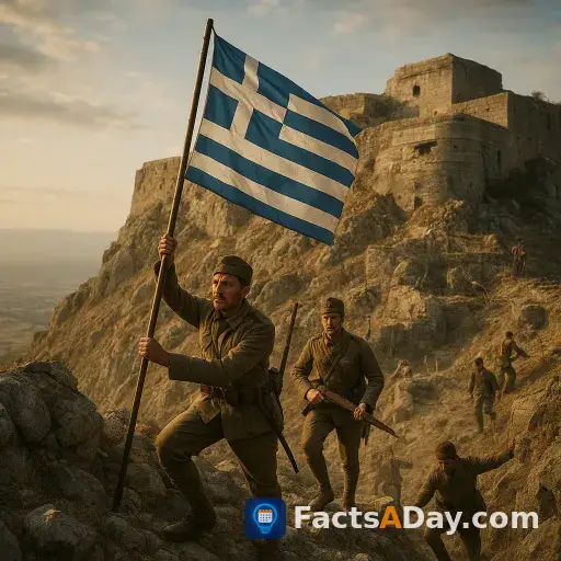 En 1913, el ejército griego capturó una fortaleza de montaña considerada inexpugnable por los otomanos