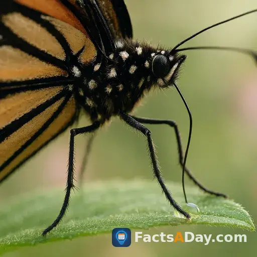 Las mariposas prueban la comida con sus patas