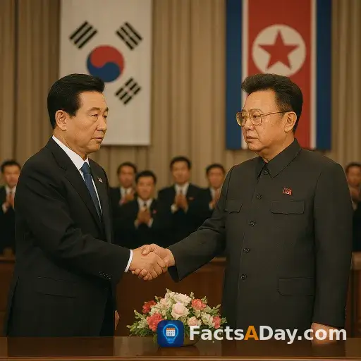 En el 2000, los líderes de Corea del Norte y del Sur se reunieron por primera vez