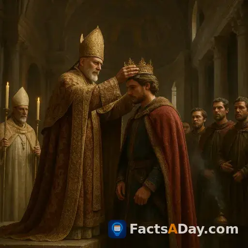 844年、ルートヴィヒ2世がローマ教皇によってイタリア王に戴冠されました