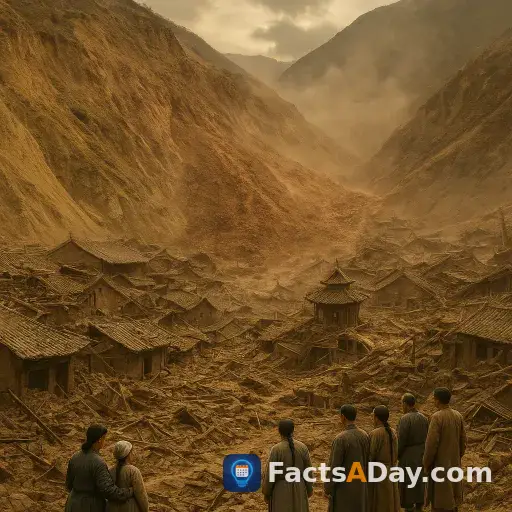 En 1718, un séisme massif en Chine a provoqué des glissements de terrain enterrant des villes entières