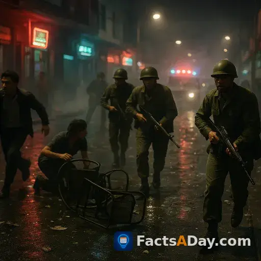 1985年、サンサルバドルで兵士に変装した反政府勢力が殺傷事件を起こしました