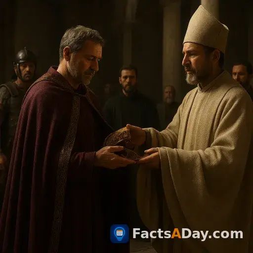 En el año 474, un emperador romano fue obligado a cambiar su corona por una iglesia
