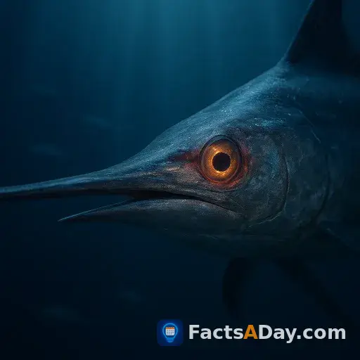 El pez espada calienta sus ojos para ver en la oscuridad