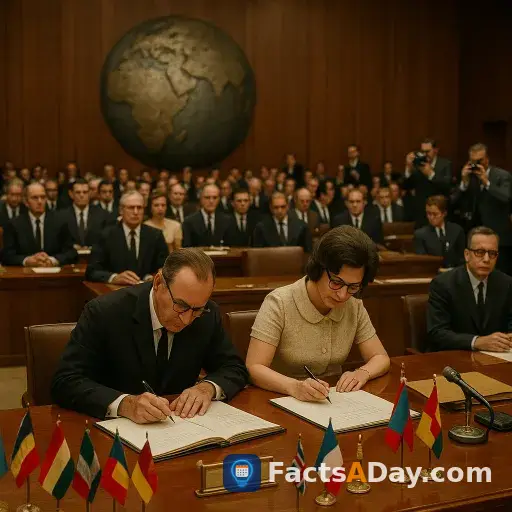 En 1968, sesenta y dos naciones firmaron un tratado histórico para frenar las armas nucleares
