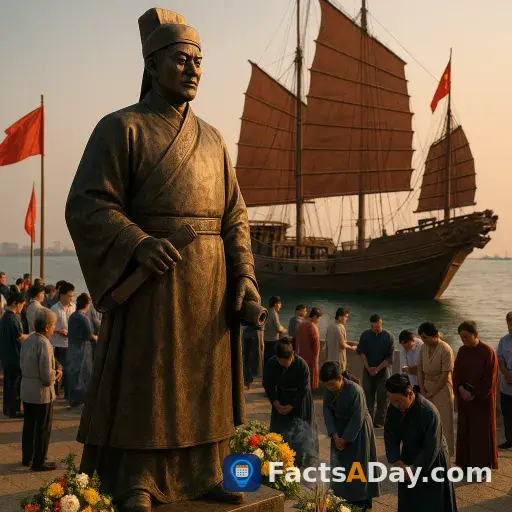 China celebra su historia marítima para honrar a un legendario explorador del siglo XV