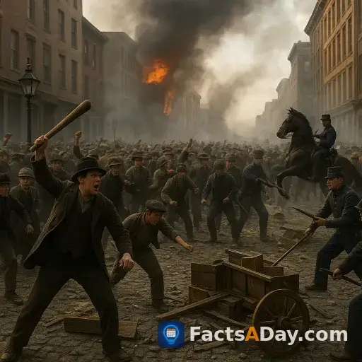 En 1863, el primer reclutamiento de guerra en EE. UU. provocó cuatro días de disturbios violentos