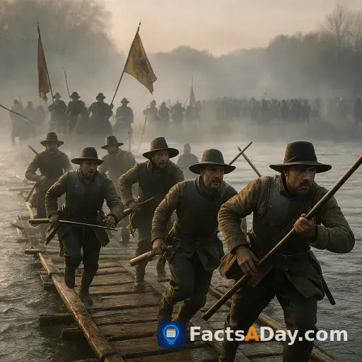 1675年、戦略的な橋の戦いがフランスのドイツ進出を阻止しました