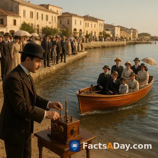 In 1906, an inventor steered a boat by remote control for the first time