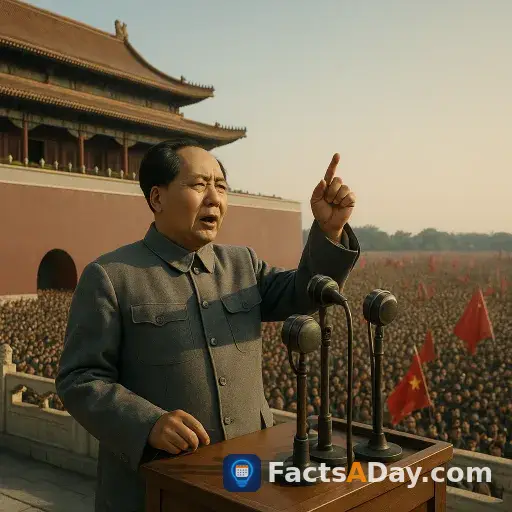 En 1949, Mao Zedong se presentó en la plaza de Tiananmén para proclamar una nueva China