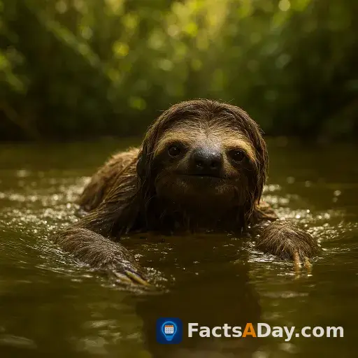 Faultiere sind überraschend gute schwimmer