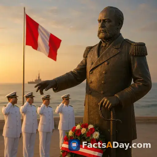 Perú celebra el Día de la Marina para honrar a un héroe de 1879 que cayó en una batalla naval