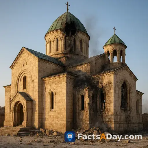 En 2020, una histórica catedral del siglo XIX en Shusha fue blanco de dos ataques de precisión