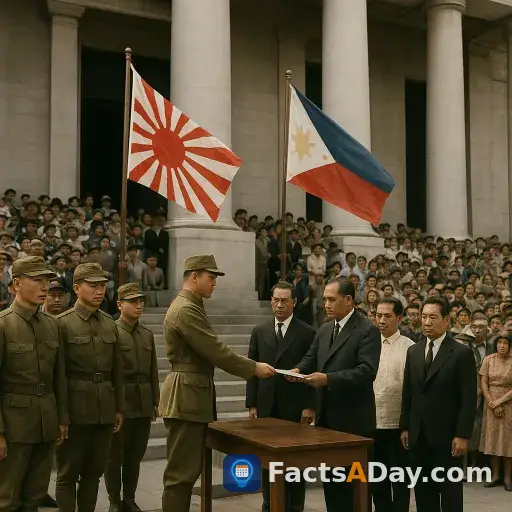 En 1943, Japón inauguró un gobierno títere en Filipinas durante su ocupación de guerra