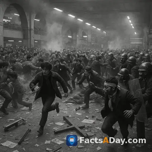 Una protesta estudiantil masiva en 1968 convirtió la estación más concurrida de Tokio en un campo de batalla