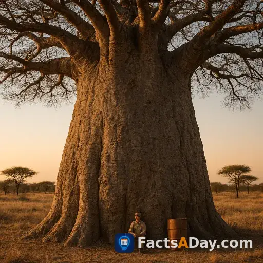 Los baobabs almacenan 120.000 litros de agua