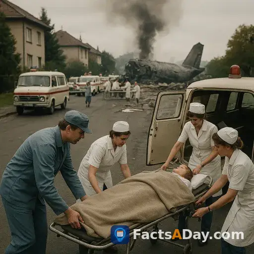 Un trágico accidente aéreo en Praga en 1975 provocó una de las mayores movilizaciones médicas