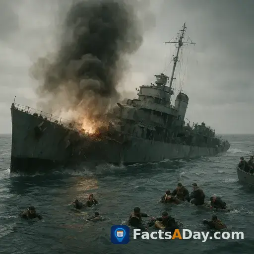 En 1941, el USS Reuben James se convirtió en el primer barco estadounidense hundido en la Segunda Guerra Mundial