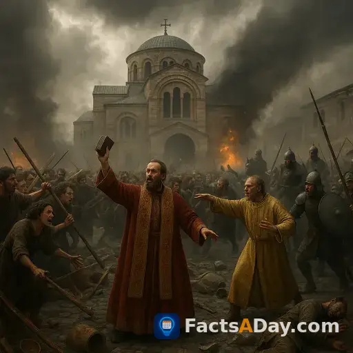 En 512, cambios religiosos en una sola oración provocaron disturbios masivos en Constantinopla