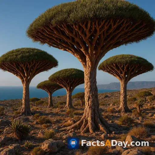 La isla de Socotra alberga árboles de sangre de drago de aspecto alienígena