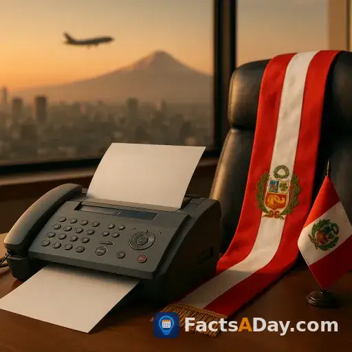 En el año 2000, el presidente de Perú fue destituido mediante un fax enviado desde Japón