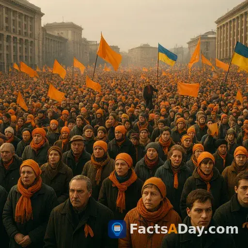 Im Jahr 2004 stürzte ein Meer aus orangen Demonstranten eine gefälschte Wahl in der Ukraine
