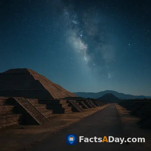 Antike Teotihuacan-Pyramiden nach den Sternen ausgerichtet