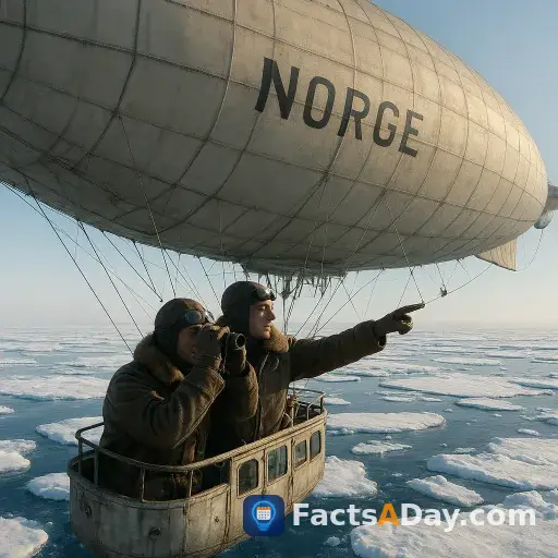 Die erste Nordpolexpedition war mit einem Luftschiff