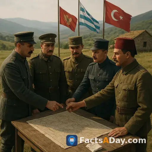 Im Jahr 1912 unterbrach ein vorübergehender Waffenstillstand einen Krieg auf dem Balkan