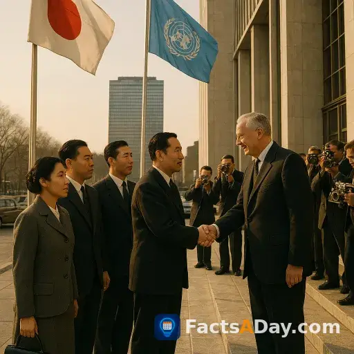 Im Jahr 1956 wurde Japan offiziell für die Mitgliedschaft in den Vereinten Nationen empfohlen